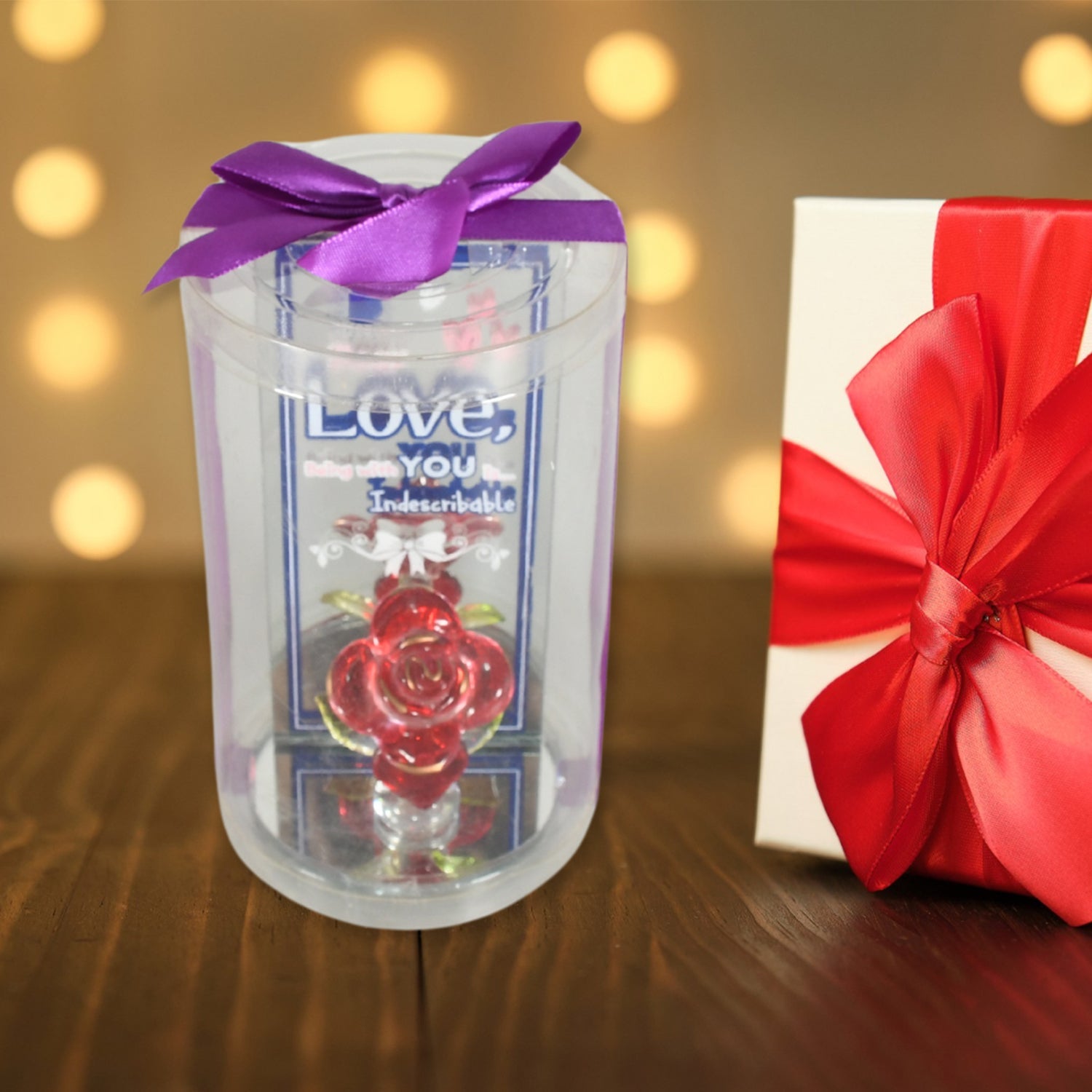 17530 Lovely Rose Gift Showpiece, Love showpiece Valentine's Day Gift, Cute Anniversary, Wedding, Birthday, Boyfriend, Husband Romantic Unique Gift Set, Home Decoration Gift Set (1 Pc) 17530 Lovely Rose Gift Showpiece, Love showpiece Valentine's Day Gift, Cute Anniversary, Wedding, Birthday, Boyfriend, Husband Romantic Unique Gift Set, Home Decoration Gift Set (1 Pc)